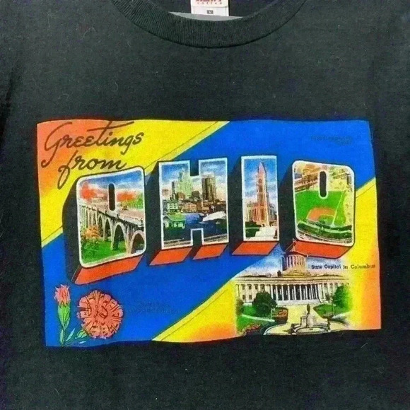 2006 Greetings from Ohio black t-shirt - Picture 2 of 4